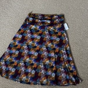 Multicolor Patterned Women's LulaRose Skirt size L